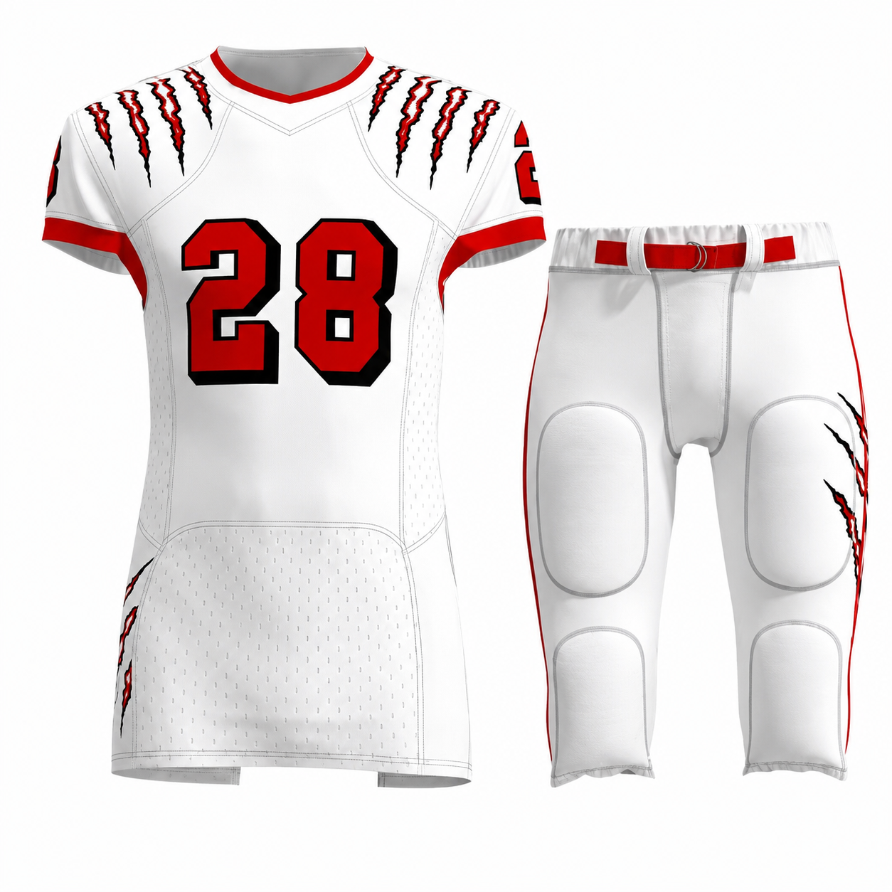 Custom American Football Uniform Set – Sublimated 100% Polyester Jersey & Pants